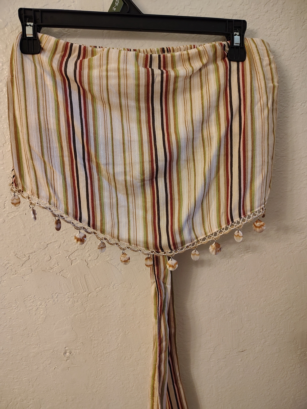 No Boundaries Multicolor Striped Knit Top with Metallic Thread